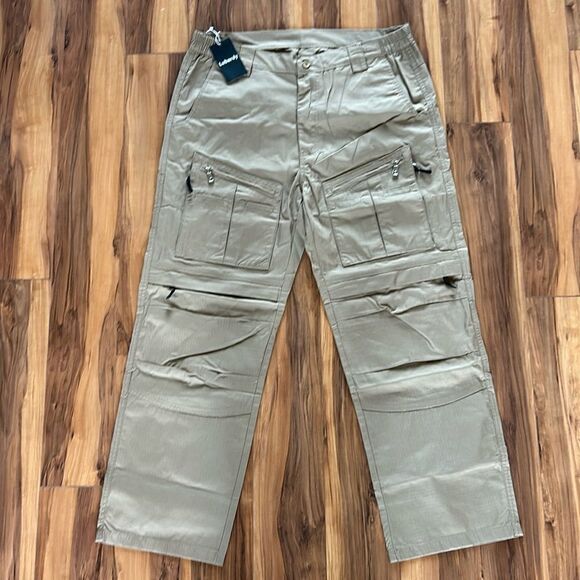 NEW Lubardy Mens Tactical Khaki Pants - Picture 2 of 7